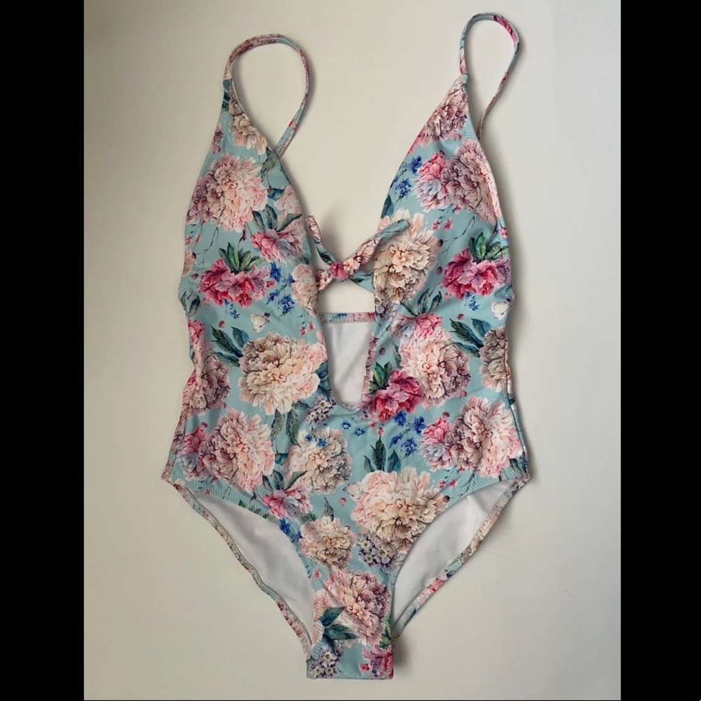 *NEW* Floral One Piece Tie Swimsuit